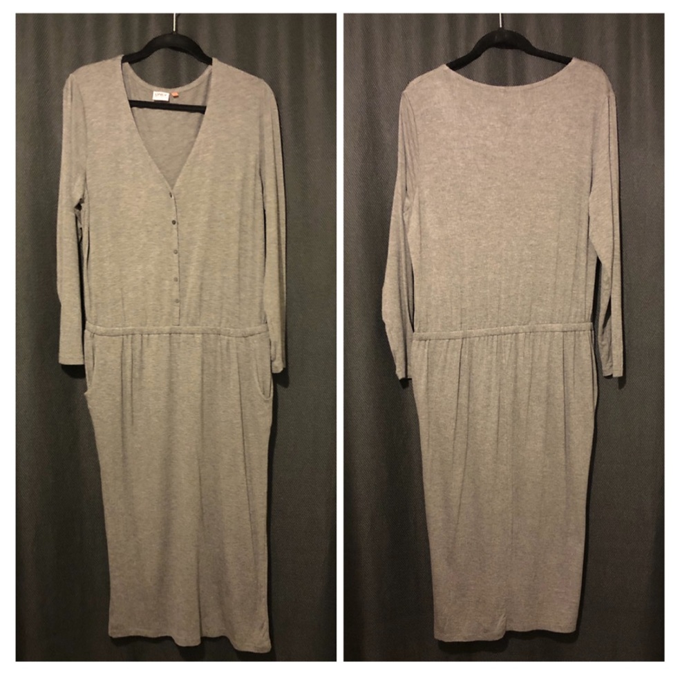 V-neck Jersey-Knit Dress